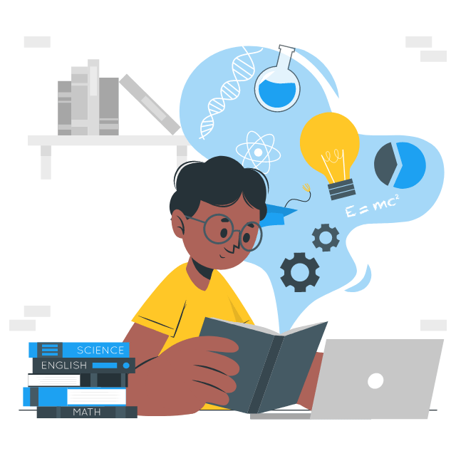 Student studying at Pinak Institute